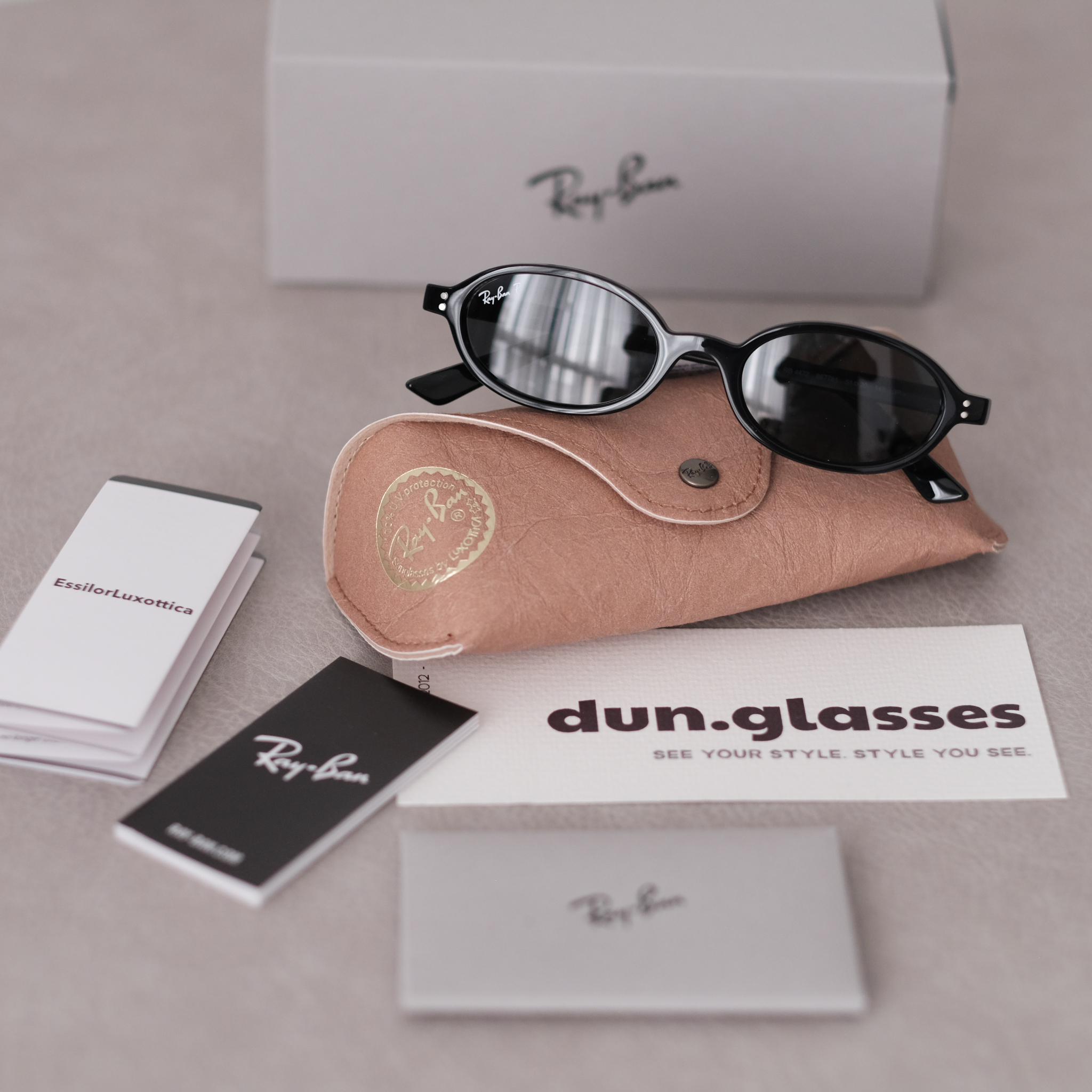 Kính mát oval Ray-Ban RB 4472 KHAL BIO-BASED