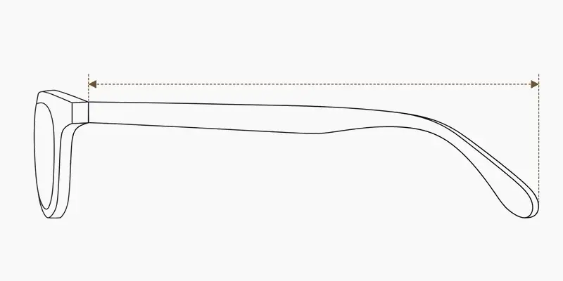 Temple length